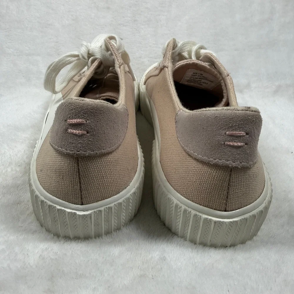 Splendid Tania Tan Peach Canvas Low Top Sneakers SD2TAN10 Womens 7.5M